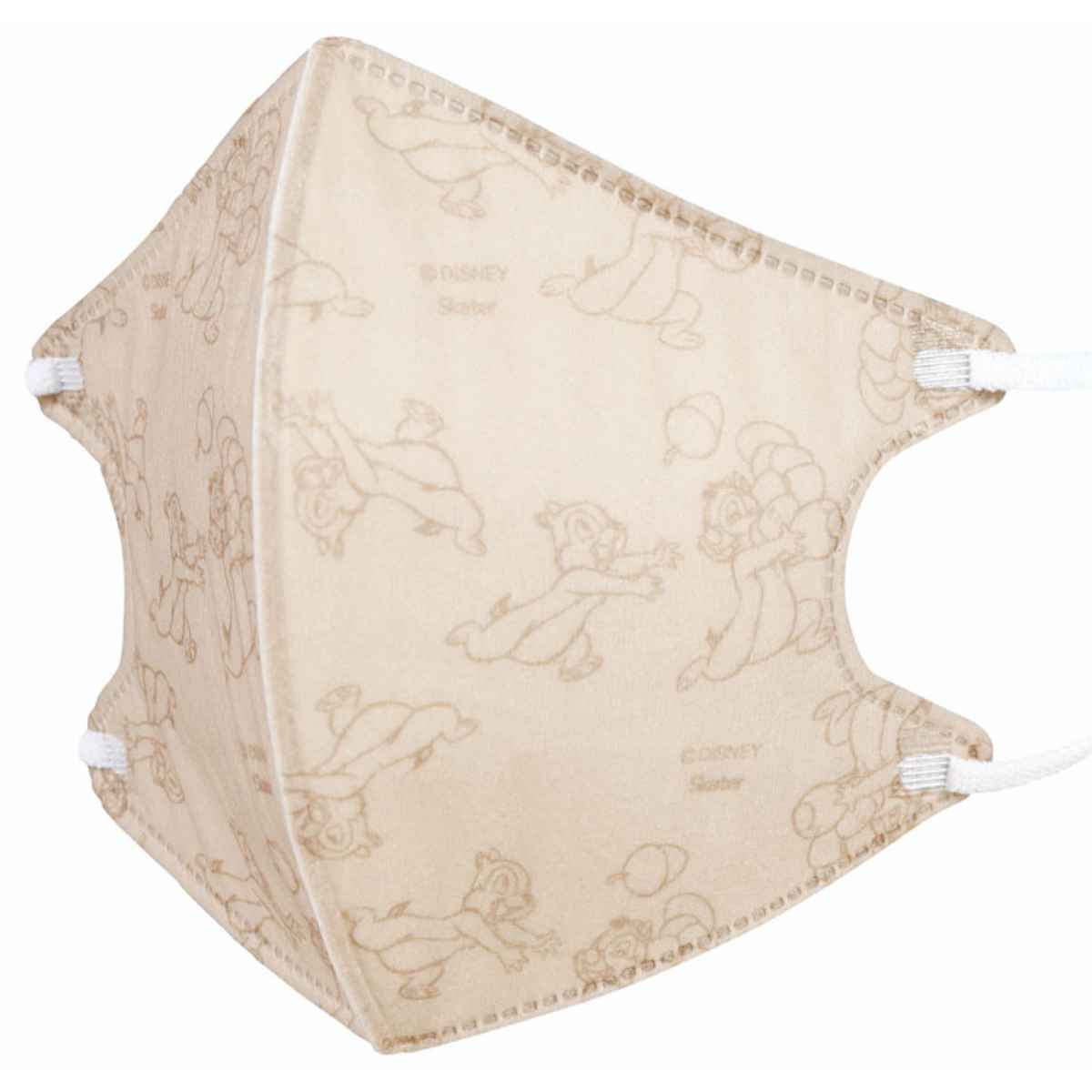 不織布 立体マスク チップ＆デール 10枚入り （ マスク 不織布マスク 立体 柄 おとな 大人 立体構造 快適 息がしやすい 呼吸しやすい 顔にフィット 使い捨て かわいい キャラクター ）