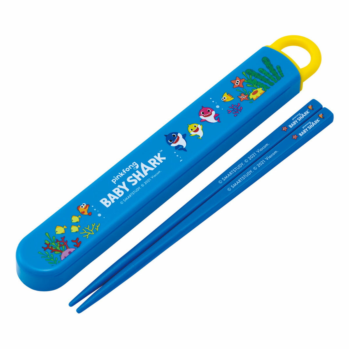 箸箱セット 抗菌 箸 16.5cm ベイビーシャーク ( BabyShark 食洗機対応 お箸 箸箱 16.5センチ AG 銀 カトラリー 日本製 子供 さめ ...