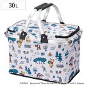 保冷バッグ 30L アルミハンドルバスケット くまのプーさん アウトドア ( 保温 保冷 折りたたみ バッグ バスケット プーさん ディズニー キャラクター ク...