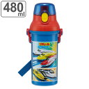 水筒 480ml 抗菌直飲プラボトル プラレール24 ( プラレール 子供用 抗菌 プラスチック製 ダイレクトボトル 直飲み ワンタッチ 日本製 抗菌加工 AG...