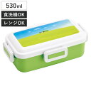 弁当箱 1段 530ml 抗菌ふわっと弁当箱 葉祥明 ( ランチボックス 食洗機対応 レンジ対応 一段 抗菌 ドーム型 4点ロック 日本製 仕切り付き 銀 AG...