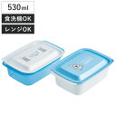 保存容器 530ml フタしたまま使える保存容器 ラッピー 2個セット ( プラスチック 食洗機対応 電子レンジ対応 密閉 日本製 フードストッカー フードコン...