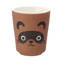 湯呑み 260ml TANUKI 陶磁器 ( 湯呑 湯のみ 湯飲み フリーカップ アニマル 動物 タヌキ たぬき かわいい お茶 緑茶 )