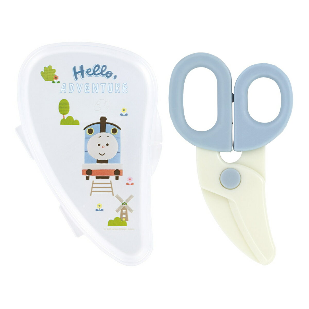 フードカッター 離乳食フードカッター ケース付き トーマス×つむぱぱ ( きかんしゃトーマス 離乳食はさみ ヌードルカッター 離乳食カッター ベビー用 ハサミ ...