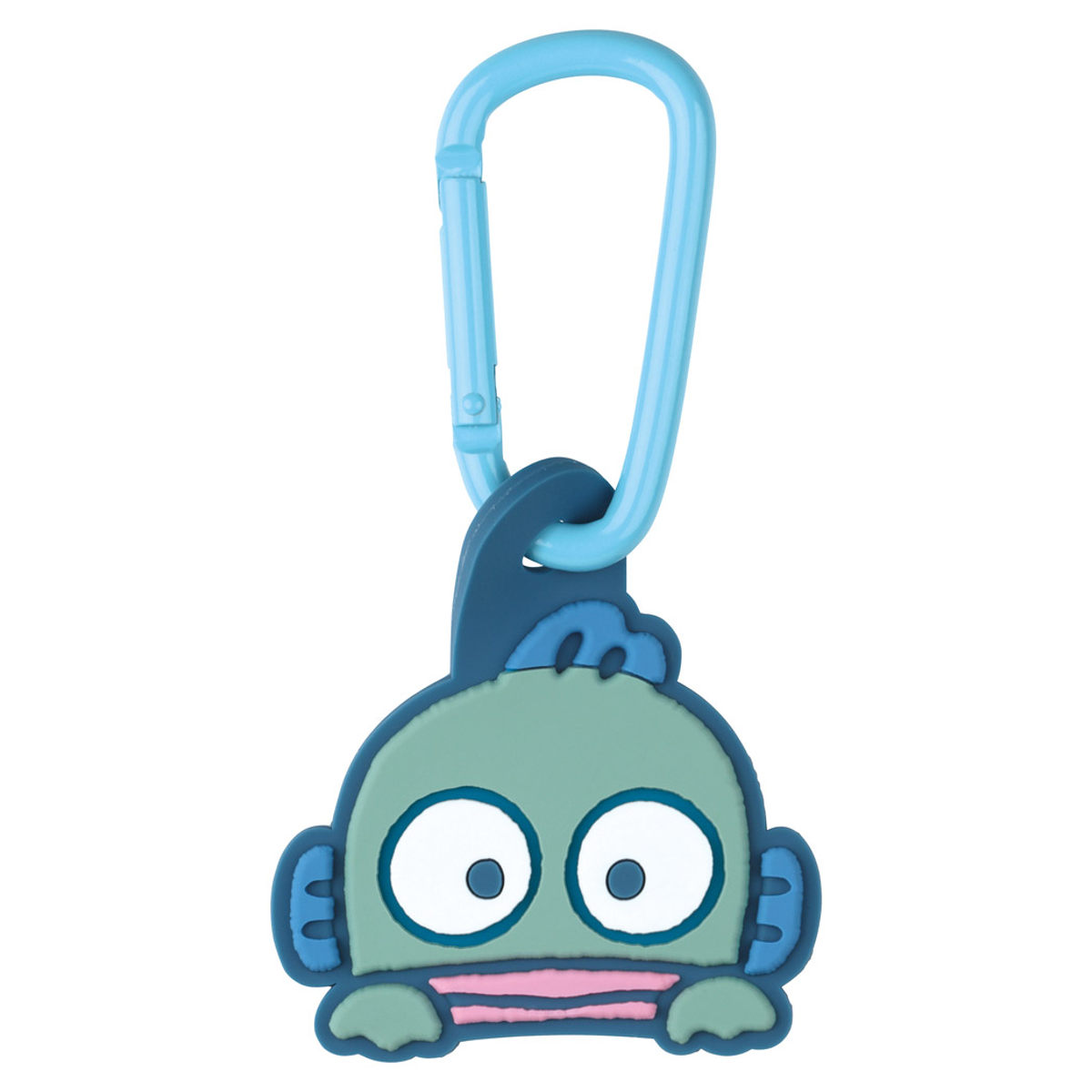 キーホルダー ラバーマスコット付き カラビナ ハンギョドン ( はんぎょどん サンリオ 目印 紛失防止 フック マスコット 子供 キッズ 通学 バッグ リュック...