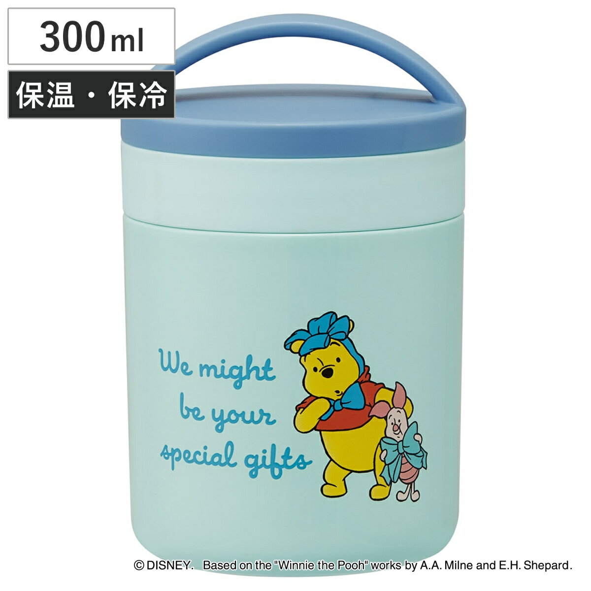 スープジャー 300ml 抗菌保温保冷デリカポット プーコスチューム ( プーさん 抗菌 保温 保冷 スープポット フードポット フードジャー 携帯 弁当箱 ラ...