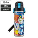 水筒 580ml 超軽量ダイレクトボトル ポケモン24 ( ポケットモンスター 保冷 軽量 直飲み ワンタッチ ステンレスボトル 子供用水筒 子供 直のみ 軽い...