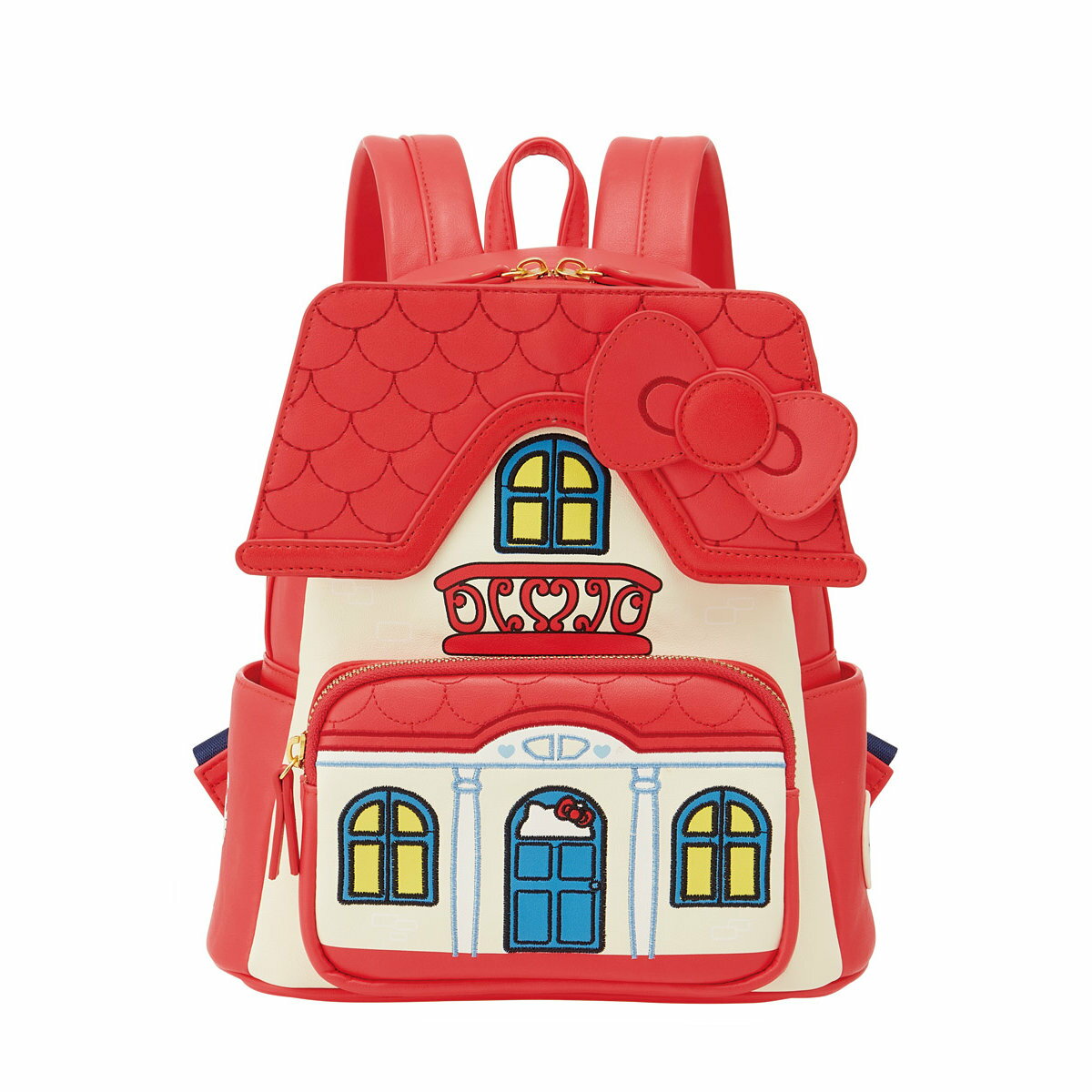 ミニリュック ハローキティ （ リュックサック 子供用 キッズ 幼児 通園 入園 遠足 かわいい キティ リュック 通園リュック お家型 おうち 保育園 幼稚園 旅行 お出かけ ）