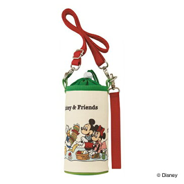 ペットボトルケース 保冷 Mickey&Friends ピクニック ペットボトルカバー ( ミッキーマウス ミニーマウス キャラクター ミッキー ミニー 保冷 肩紐付き ストラップ付 小容量ボトル 500ml用 0.5L用 )