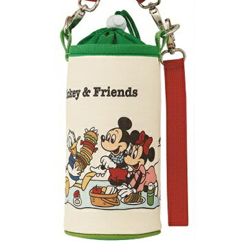 ペットボトルケース 保冷 Mickey&Friends ピクニック ペットボトルカバー ( ミッキーマウス ミニーマウス キャラクター ミッキー ミニー 保冷 肩紐付き ストラップ付 小容量ボトル 500ml用 0.5L用 )