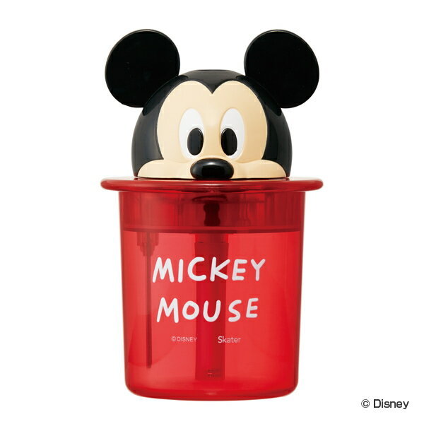 加湿器 ミッキーマウス 卓上 ダイカットミスト LED 超音波式 （ USB 超音波加湿器 卓上加湿器 小型 コンパクト 持ち運び デスク上 オフィス 寝室 間接照明 軽量 簡単 操作 キャラクター 連続5時間 ）のサムネイル