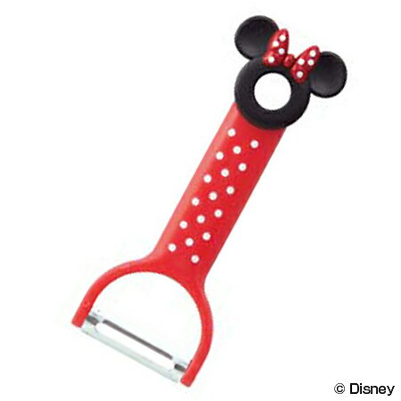 ■在庫限り・入荷なし■ピーラー 皮むき器 ミニーマウス 子供用 キッチンツール （ キャラクター キッチン用品 料理器具 ミニー ディズニー ）のサムネイル