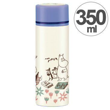 水筒 ムーミン お花畑 直飲み ダイレクトマグボトル 350ml ステンレス製 ( ステンレスボトル 保温 保冷 超軽量 マグボトル ステンレスマグボトル コンパクト MOOMIN )