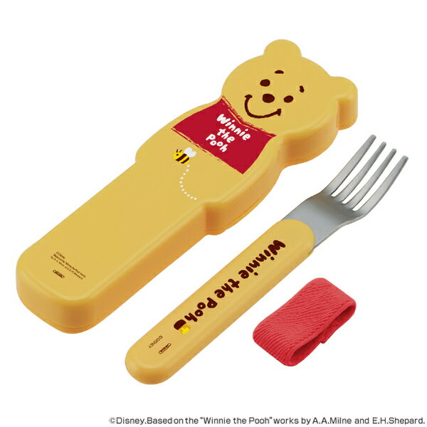 フォーク＆ケースセット ダイカットフォークケース くまのプーさん （ ダイカット お弁当用品 ランチグッズ カトラリー プーさん ディズニー キャラクター グッズ ）