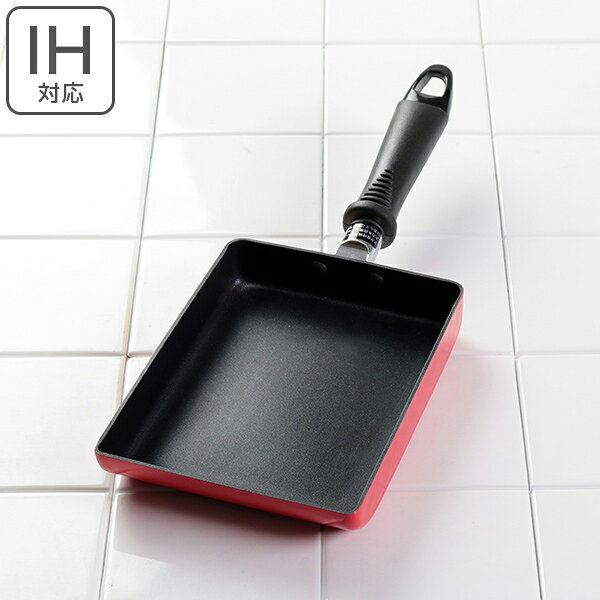 玉子焼き器 IH対応 エッグパン 13x18cm CLIII フッ素樹脂加工 （ ガス火対応 卵焼き器 たまご焼き器 卵焼き 玉子焼き たまご焼き アルミフライパン フッ素加工 お弁当作り オール熱源対応 ）のサムネイル