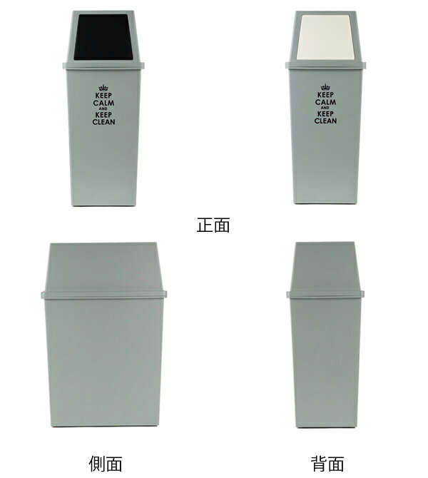 ゴミ箱　分別　積み重ねゴミ箱　スリム　45リットル （ ごみ箱 ふた付き ダストボックス スタッキング 45L 45l ふた付 前開き 蓋付き プラスチック製 くずかご ダストBOX 分別ゴミ箱 分別ごみ箱 ）