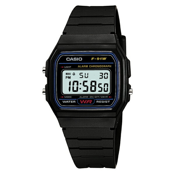 ■在庫限り・入荷なし■ CASIO カシオ 腕時計 スタンダードウォッチ メンズ デジタル ブラック F-91W-1JF （ デジタル腕時計 メンズウォッチ チープカシオ チプカシ プチプラ スタンダード レディース レトロ ベーシック お洒落 おしゃれ オシャレ ）