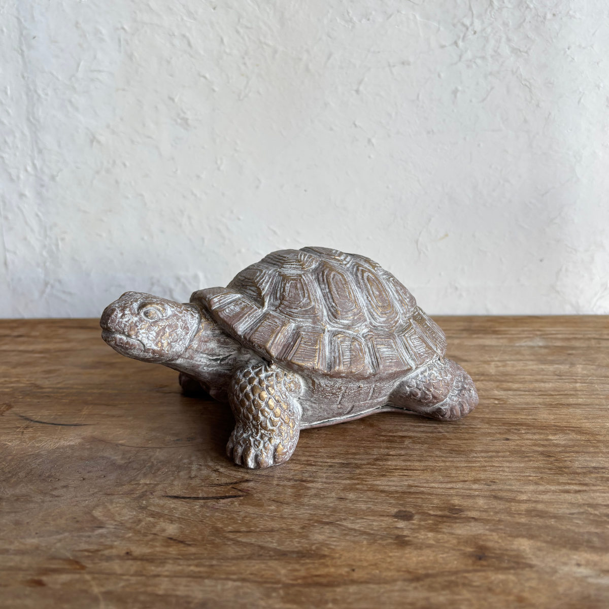 オブジェ デコール セメントオブジェ カメ A （ 置物 亀 かめ セメント オブジェ オーナメント ガーデンオーナメント 庭 インテリア 雑貨 屋外 ガーデン雑貨 小型 アニマル ）