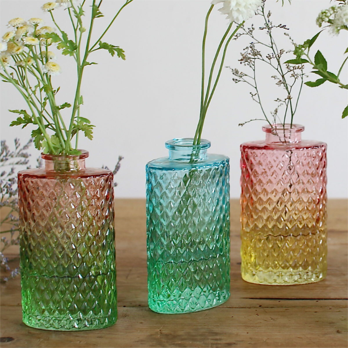 花瓶 プチフラワーベース ショート （ 花ビン 花びん 花器 フラワーベース フラワー 花 飾る 花入れ ガラス ガラス製 色ガラス おしゃれ 一輪挿し ）