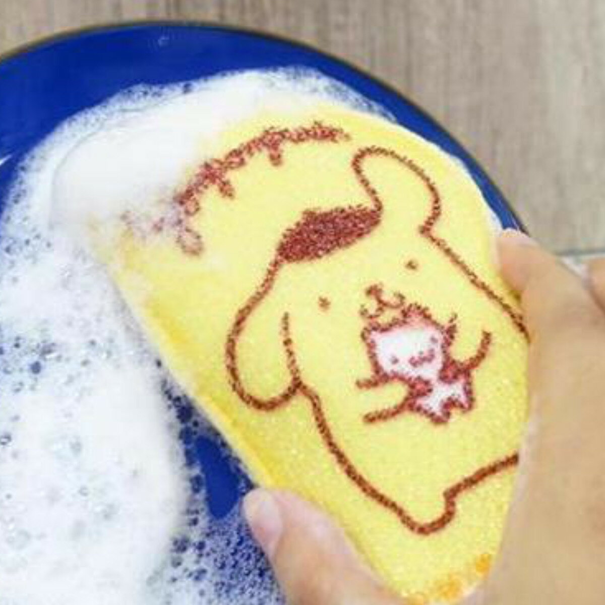 キッチンスポンジ 食器洗い フック付 ポムポムプリン （ 日本製 台所用スポンジ 食器用スポンジ 食器洗..