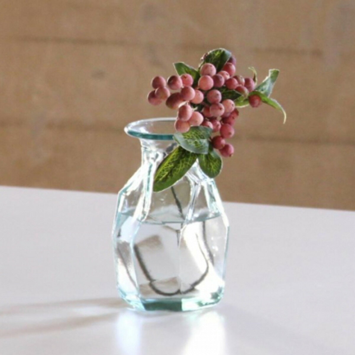 花瓶 VALENCIA リサイクルガラスフラワーベース VEINTICINCO