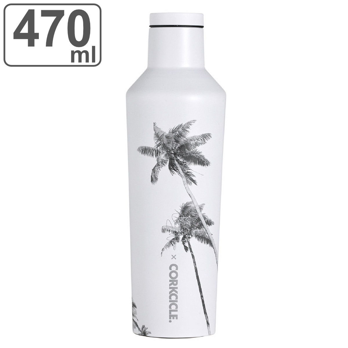 コークシクル 水筒 水筒 470ml 保温 保冷 CORKCICLE COREY WILSON CANTEEN Palm 16oz （ コークシクル コリーウィルソン キャンティーン パーム 直飲み ステンレスボトル スクリュー ダイレクトボトル 大人 おしゃれ ）