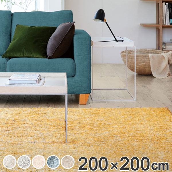 ラグ スミノエ ラビィ フレーテ 200×200cm （ 送料無料 ラグマット カーペット 絨毯 ホットカーペット対応 床暖対応 安心 リビング ダイニング 遊び毛防止 毛玉 少ない お手入れ 簡単 ）