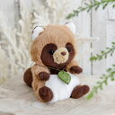 ぬいぐるみ potte タヌキ ( ヌイグルミ たぬき 動物 雑貨 インテリア アニマル グッズ ベビー 赤ちゃん プレゼント ギフト かわいい 縫いぐるみ 人形 手乗り 小さい 癒しグッズ 子ども キッズ 出産祝い 女の子 男の子 )