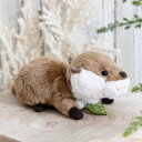 ぬいぐるみ potte カワウソ ( ヌイグルミ かわうそ 動物 雑貨 インテリア アニマル グッズ ベビー 赤ちゃん プレゼント ギフト かわいい 縫いぐるみ 人形 手乗り 小さい 癒しグッズ 子ども キッズ 出産祝い 女の子 男の子 )