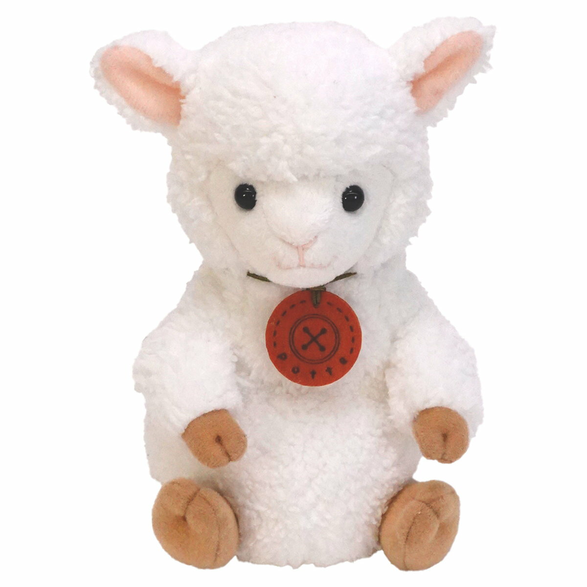 ぬいぐるみ potte アルパカ （ ヌイグルミ 動物 白 手のひらサイズ もこもこ ふわふわ 雑貨 インテリア アニマル プレゼント かわいい 人形 手乗り 小さい おもちゃ 玩具 癒しグッズ 子ども キッズ 女の子 男の子 ）