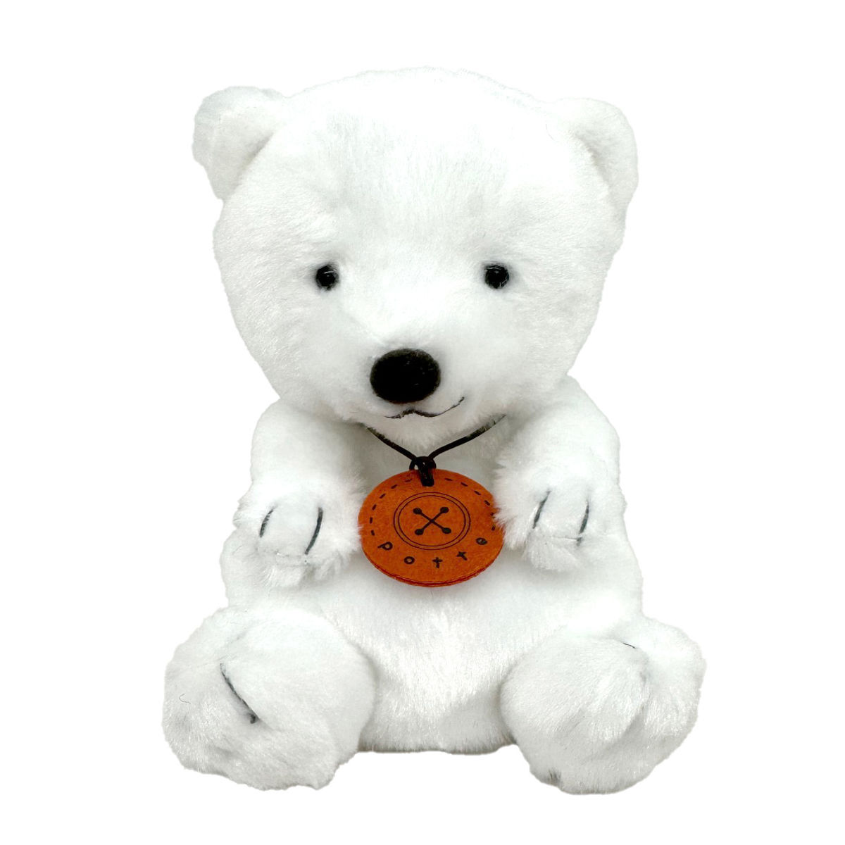 ぬいぐるみ potte シロクマ （ ヌイグルミ 動物 白くま 手のひらサイズ ふわふわ 雑貨 インテリア アニマル プレゼント かわいい 人形 手乗り 小さい おもちゃ 玩具 癒しグッズ 子ども キッズ 女の子 男の子 ）