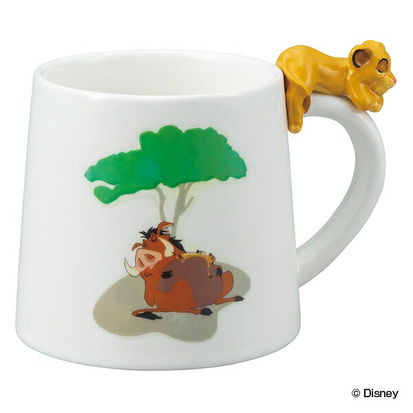 マグカップ 300ml ライオンキング フィギュア付きマグ 磁器製 ディズニー （ 電子レンジ対応 食洗機対応 カップ マグ コップ マグ 食器 ライオン・キング シンバ ）のサムネイル