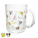 マグカップ 350ml ゆるるん ディズニー ガラス ( マグ ガラスマグ カップ コップ キャラクター Disney ジュース お茶 水 可愛い プレゼント ...