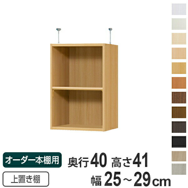 専用 上置き棚 標準棚板 type41 オーダー本棚 奥行40cm 幅25-29cm用 （ 送料無料 ...