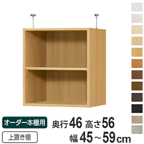専用 上置き棚 標準棚板 type56 オーダー本棚 奥行46cm 幅45-59cm用 （ 送料無料 ...