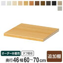専用追加棚板 タフタイプ オーダー本棚 奥行46cm 本体幅60-70cm用 ( オーダーメイド セミオーダー 奥行46cm用追加棚 幅60-70cm 本棚 多目的ラック )