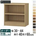 オーダー本棚 タフ棚板タイプ 幅30-44cm 奥行40cm 高さ60cm ( 収納棚 書棚 本棚 オーダー ラック 壁面収納 書庫 日本製 オーダーメイド 文庫本 コミック フリーラック )