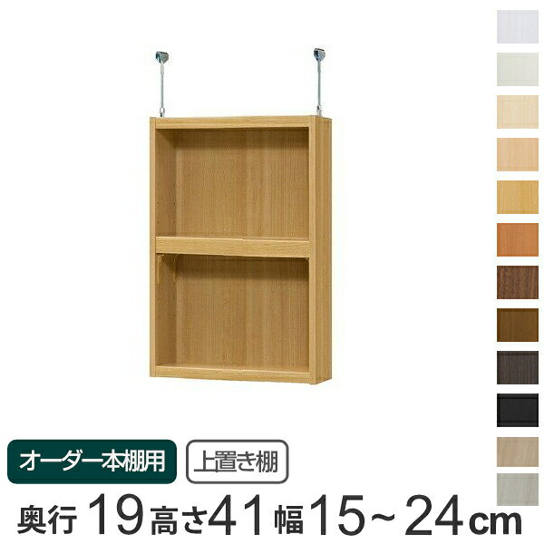 専用 上置き棚 標準棚板 type41 オーダー本棚 奥行19cm 幅15-24cm用 （ 送料無料 ...