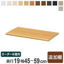 専用追加棚板 オーダー本棚 奥行19cm 本体幅45-59cm用 ( オーダーメイド セミオーダー 奥行19cm用追加棚 幅45-59cm 本棚 収納棚 )