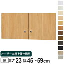 オーダー本棚 上置き棚 type23用扉 幅45-59cm ( 送料無料 オーダーメイド 収納棚 )