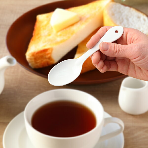 スプーン ブラン blanc ステンレス製 ホーロー 日本製 （ 洋食器 カトラリー 琺瑯 白い食器 ティースプーン デザートスプーン 白 おしゃれ かわいい ）