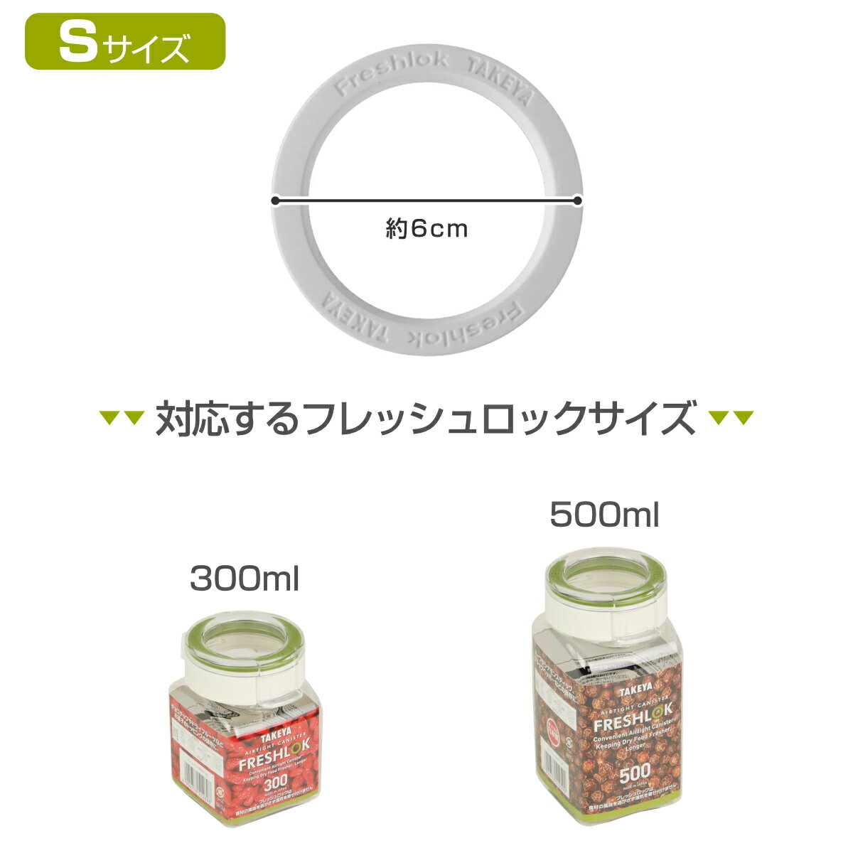 フレッシュロック 白パッキン S （ パッキン フレッシュロック専用 部品 パーツ 交換用 付け替え 専用パーツ ふれっしゅろっく FRESHLOK 白 ホワイト フタ 蓋 ふた 保存容器 ）