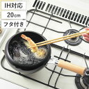 片手天ぷら鍋 20cm IH対応 蓋付き ラルス 油はねしにくい揚げ鍋 ( ガス火対応 揚げ鍋 片手鍋 20センチ 揚げ鍋鉄製 鉄鍋 揚げ物鍋 揚鍋 天婦羅鍋 ...