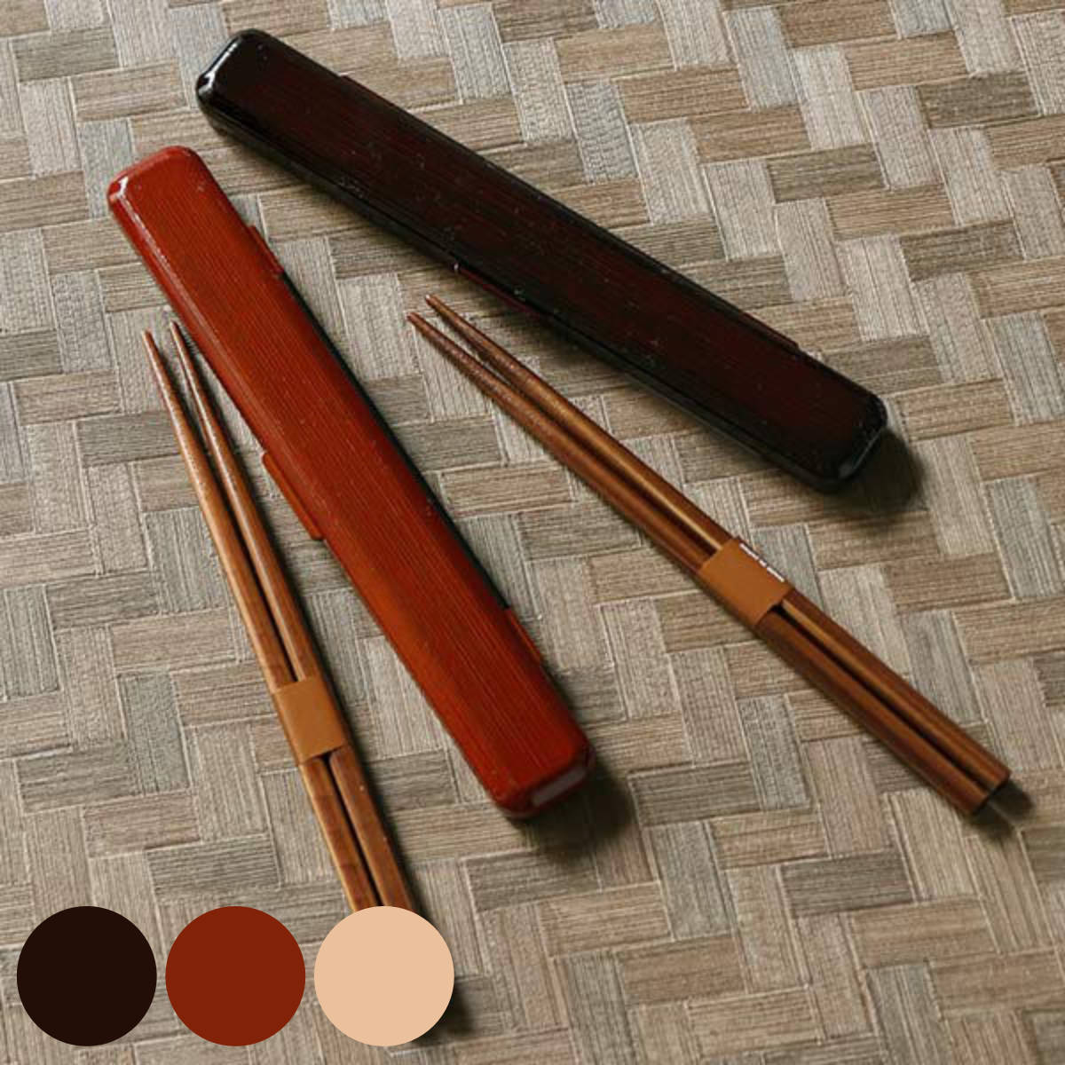 箸箱セット 18cm 箸 箸箱 ( 箸&箸箱セット 箸・箸箱セット 箸&ケース お箸 はし箱 セット 大人 日本製 18センチ 木製 カトラリー 箸ケース付き ...