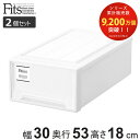 収納ケース Fits フィッツケース クローゼット S-30 2個セット ( フィッツ 衣装ケース クローゼット収納 収納 幅30 奥行53 高さ18 天馬 日...