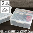 DVD収納ケース いれと庫 DVD用 ワイド 2個セット （ 収納ケース 収納ボックス メディア収納 ボックス ケース フタ付き 日本製 クリア 簡易キャスター 大容量 DVD ゲーム ブルーレイ 積み重ね 透明 収納 保管 整理 小物収納 ）