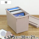 収納ケース いれと庫 DVD ゲーム interior M 幅17.5×奥行30×高さ21cm ( 収納ボックス フタ付き 積み重ね プラスチック 収納 日本製 小物入れ 保管 整理 ボックス ケース 小物 小物収納 小物ケース ロック付き )