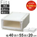 収納ケース Fits フィッツケース アドバンス 4020 クローゼット 幅40×奥行55×高さ20cm 単品 2個セット 4個セット ( フィッツ 収納 収納...