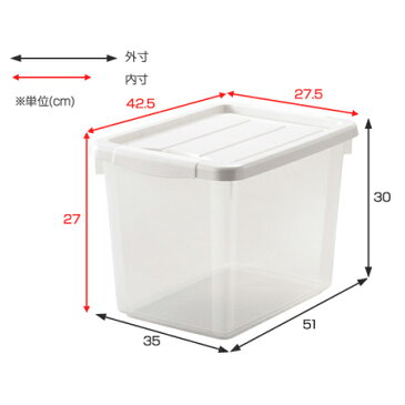 収納ケース フリーボックス プロフィックス PROFIX 50深型 ( 収納ボックス おもちゃ箱 プラスチック製 フタ付き 衣装ケース 小物入れ 積み重ね ふた付き )