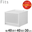 収納ケース Fits フィッツ フィッツケース マルチ 40-40M ( 幅40×奥行40×高さ30cm 収納 ケース 衣類収納 積み重ね 収納ボックス 衣装ケース クローゼット収納 引き出し 衣類ケース 洗面所 小物収納 プラスチック )